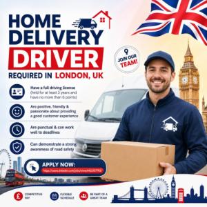 Home Delivery Driver Required in London