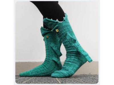 Crocodile 3D knit socks - Pre- Christmas sale