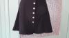 BLACK BUTTON THROUGH SHORT SKIRT