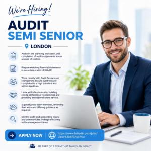 Audit Semi Senior Required in London