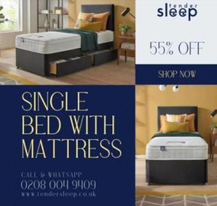Buy Single Bed With Mattress