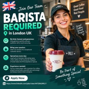 Barista Required in London