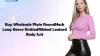 Buy Wholesale Plain Round Neck Long Sleeve Knitted Ribbed Leotard Body Suit