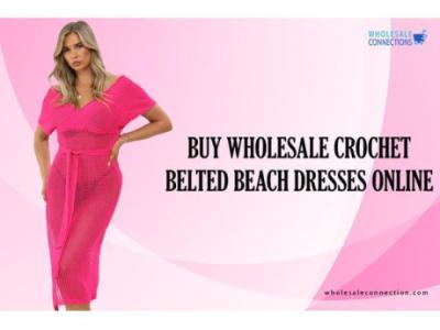 Buy Wholesale Crochet Belted Beach Dresses Online