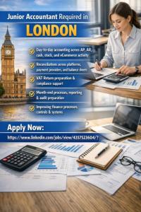 Junior Accountant Required in London