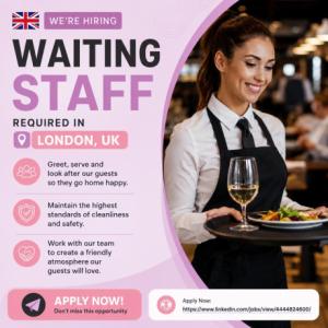 Waiting Staff Required in London