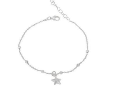 Silver bead bracelet