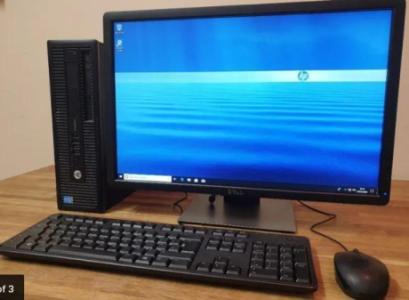 HP Full Set - i7 3.40ghz - 8GB Ram - 250GB SSD + 22" Full HD Monitor Windows 10 Office PC Computer