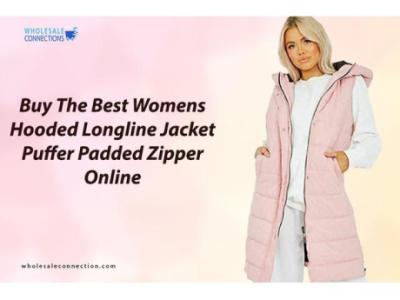 Buy The Best Womens Hooded Longline Jacket Puffer Padded Zipper Online