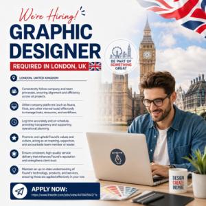 GRAPHIC DESIGNER Required in London