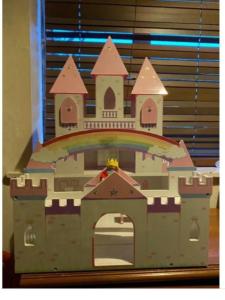 Wooden castle doll house