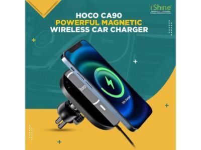 Buy Bulk HOCO CA90 Powerful Magnetic Wireless Car Charger in UK