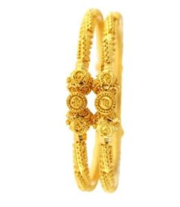 22ct Gold Kid's Bangles/Kara(Pair)