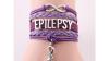 Infinity Hope Epilepsy Lilac Leather Bracelet - 3 Designs