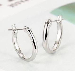 925 Sterling Silver Huggie Hinge Hoop Earrings Women Girls Jewellery Gift UK