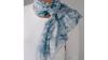 Blue chiffon scarf for sale
