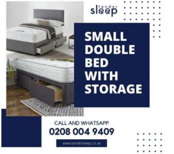 Small Double Bed With Storage