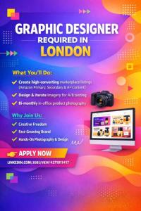 Graphic Designer Required in London
