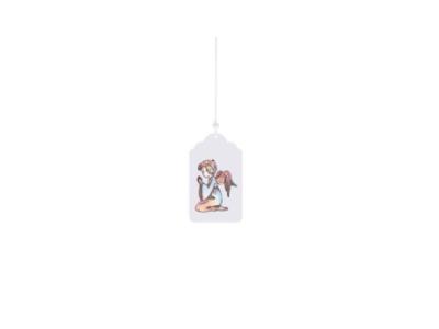 An cute little angel with wings prayer, bookmark gift tag or birthday gift tag