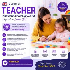 Teacher Required in London