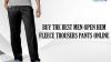 Buy The Best Men Open Hem Fleece Trousers Pants Online