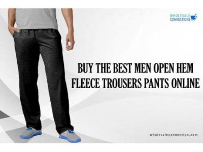 Buy The Best Men Open Hem Fleece Trousers Pants Online