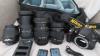 Nikon 3200 camera 4 lenses 3 batteries