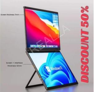 15.6-inch Dual Touch Screen Portable Monitor 1080P FHD With 360° Flip External Screen For PC Laptop