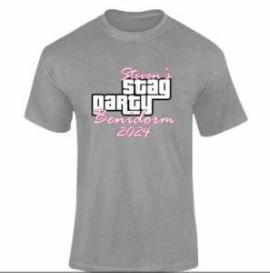 Personalised Grand Theft Stag T-Shirt for sale