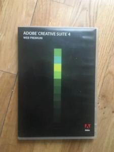 Adobe creative suite 4 CS4 web premium WINDOWS full DVD with s/n hardly used